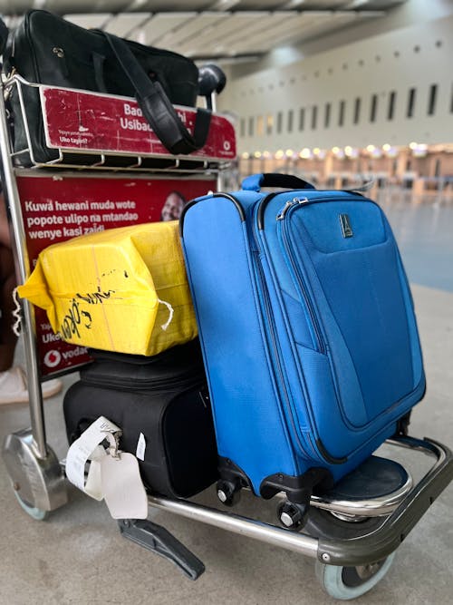 Free Luggage a an Airport Stock Photo