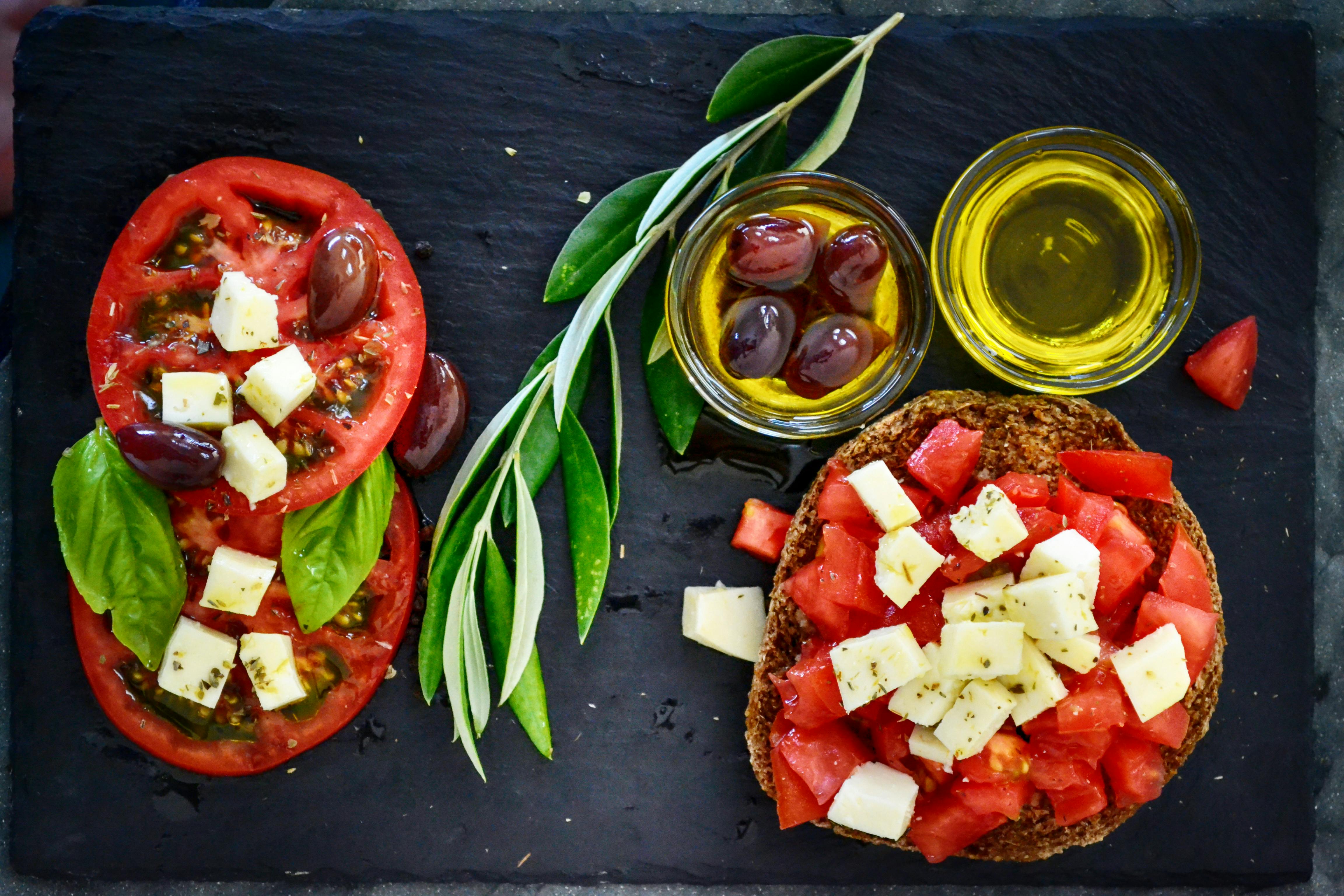 Tomato Salad With Olive Oil \u00b7 Free Stock Photo