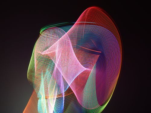Free stock photo of colorful, light, light painting Stock Photo