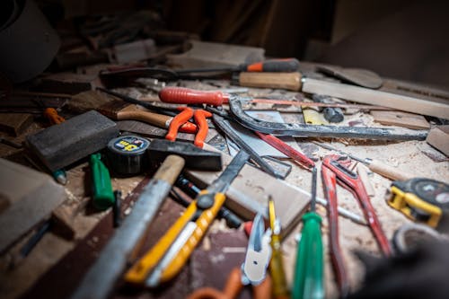 Close Up Photo of Different Tools