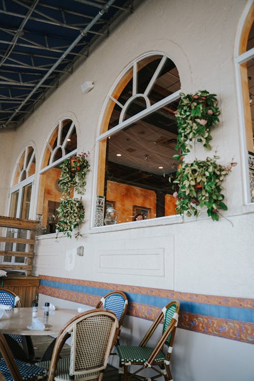 Glass Window in a Restaurant