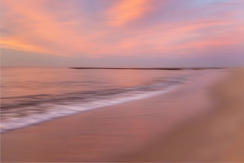 Scenic View of Beach during Sunset