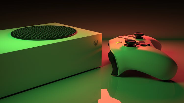 Microsoft Xbox Series-S On A Surface