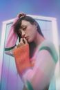 Woman in Knit Outfit