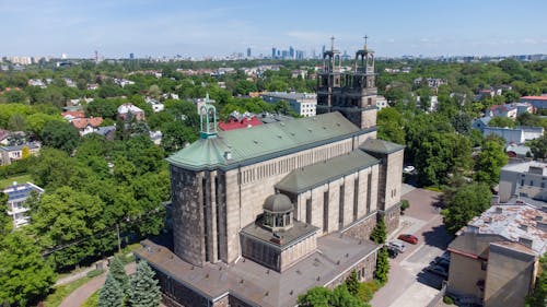 Drone Shot of a Concrete Building