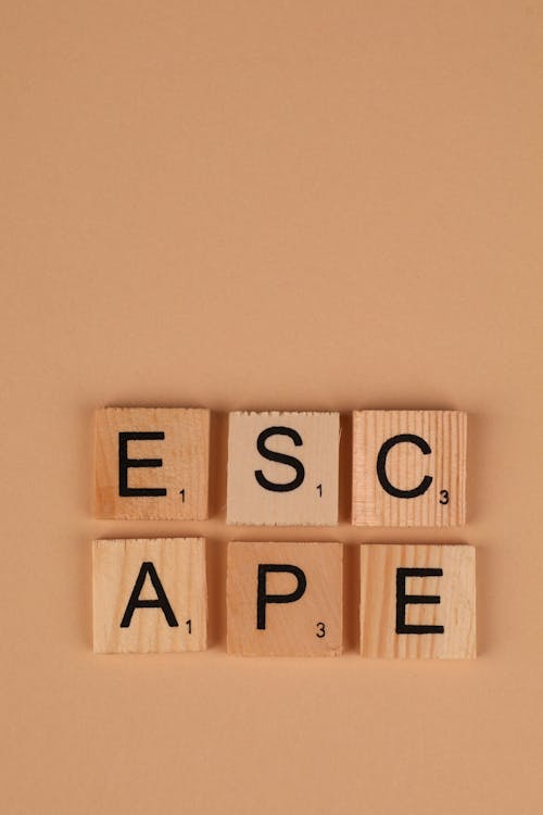 Close-Up Shot of Scrabble Tiles