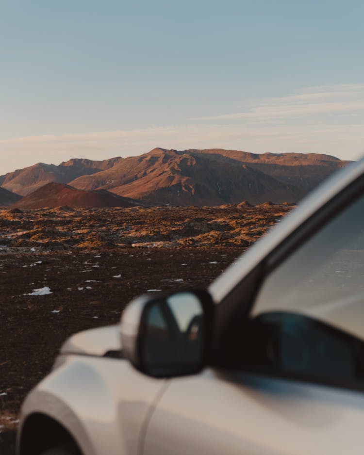 Car In Desert Nature Landscape