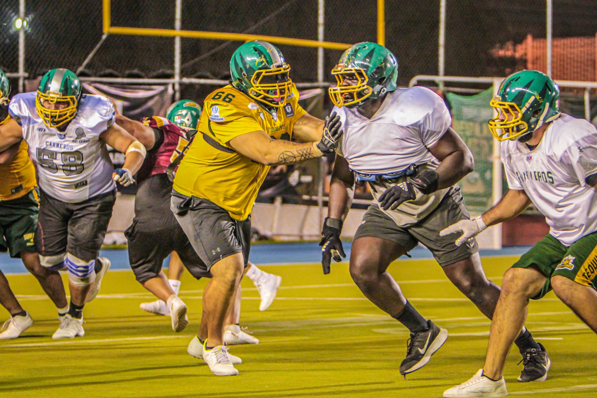 Athletes Playing American Football