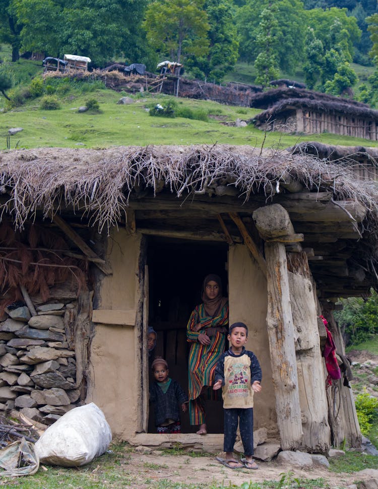 Family In Countryside House