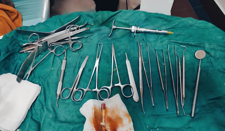 Close-Up Shot Of Surgical Tools