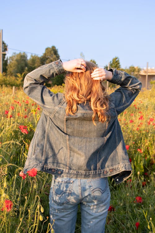 Gratis stockfoto met achteraanzicht, bloeiende bloemen, bloemenveld