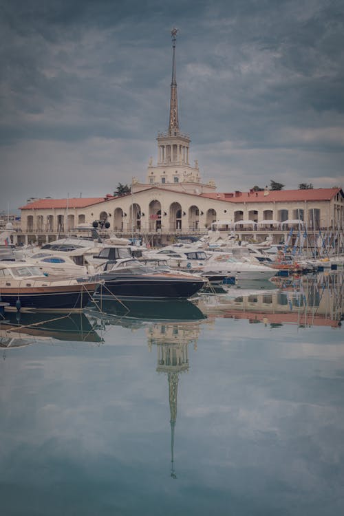 Speedboats Docked on the Port