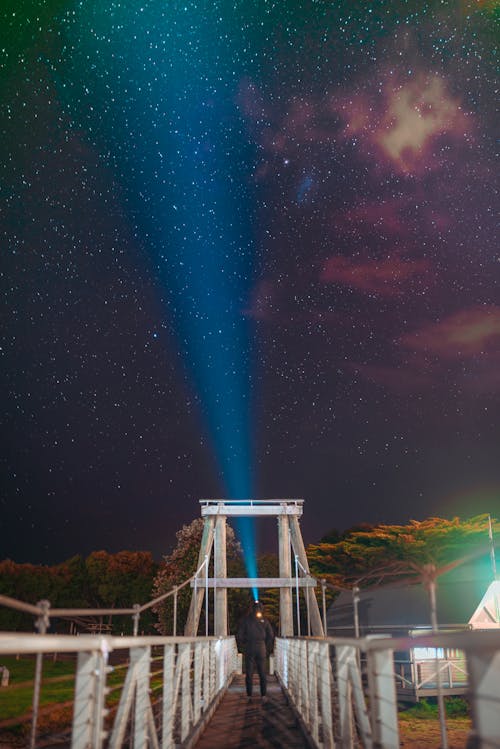 A Flashlight Pointed to the Sky