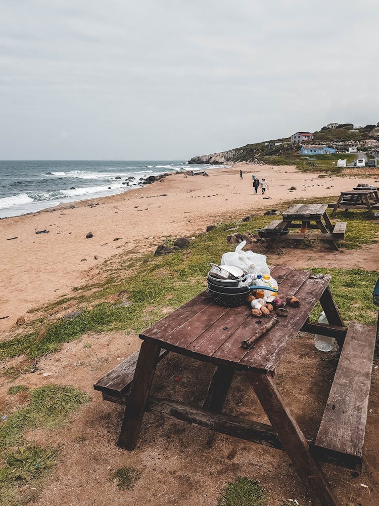 Picnic Table By The Beach