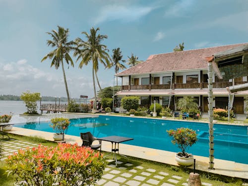 Swimming Pool near a Villa