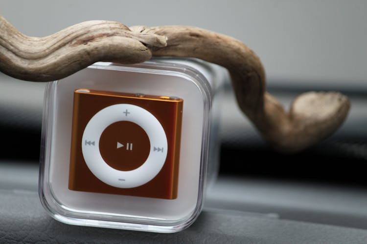 Apple IPod Shuffle Gold In A Case