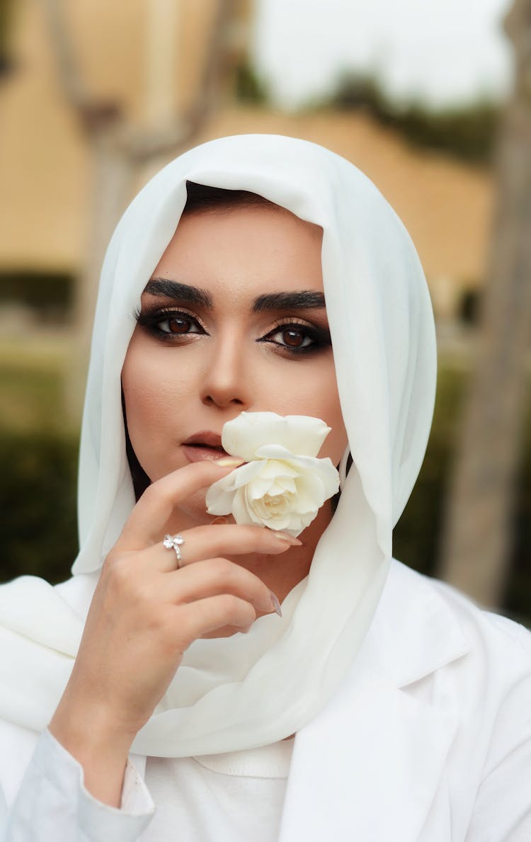 Woman With Smoky Eye Makeup