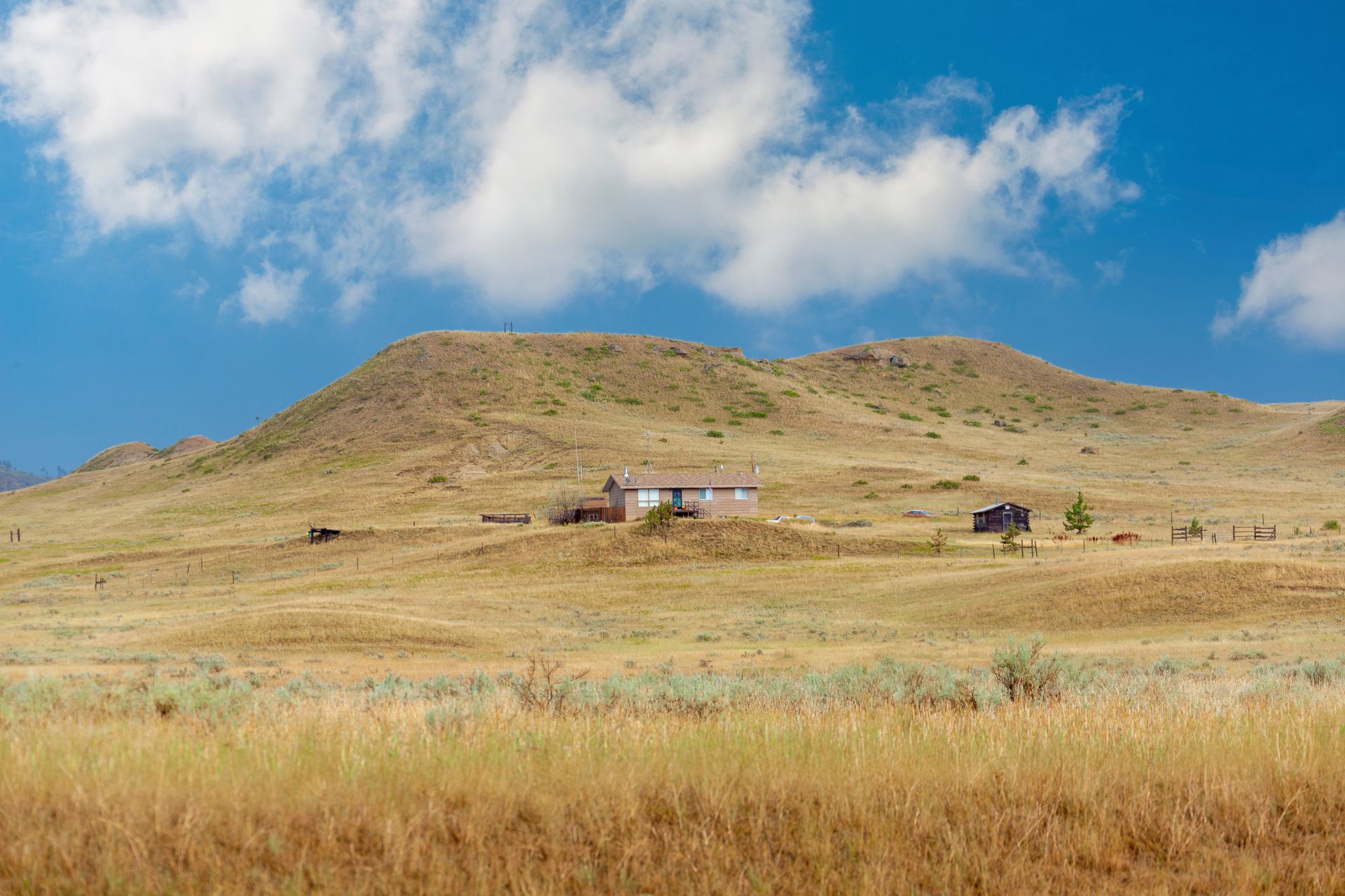 Rolling grassland hills of the northern Great Plains