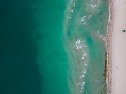 俯視圖, 土耳其藍, 海濱 的 免費圖庫相片