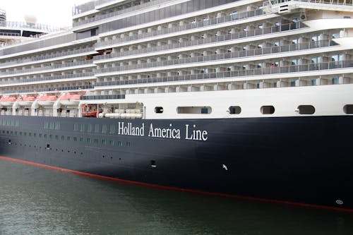 Black and White Cruise Ship