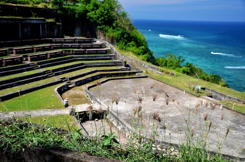 Amphitheater with a beautiful beach view