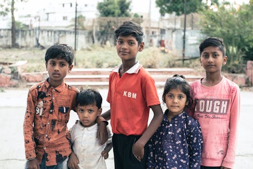 Children Standing beside Each Other