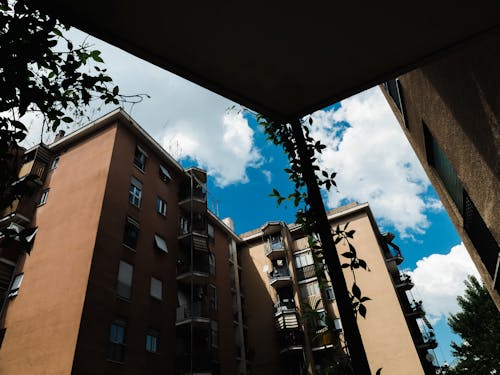 Free stock photo of blue sky, home sweet home, view from balcony