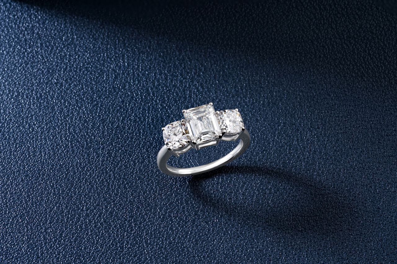 Three Stone Engagement Ring