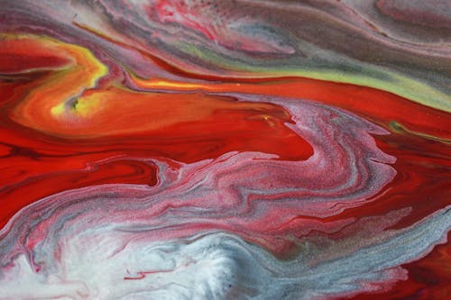 An Abstract Paint in Close-up Photography