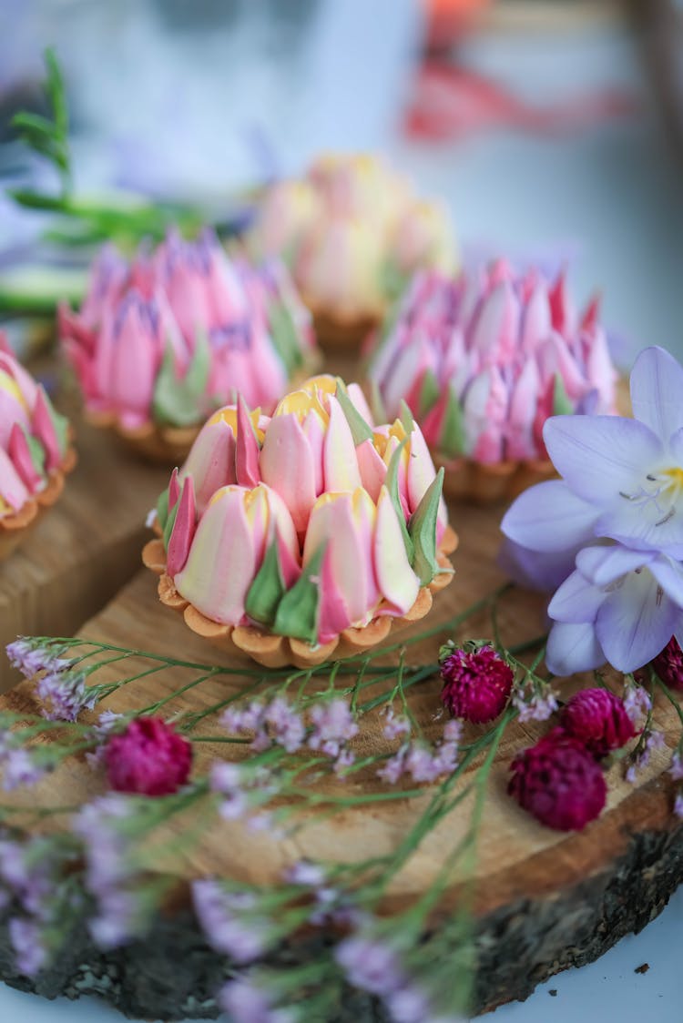 Close-up Of A Beautifully Decorated Cake 