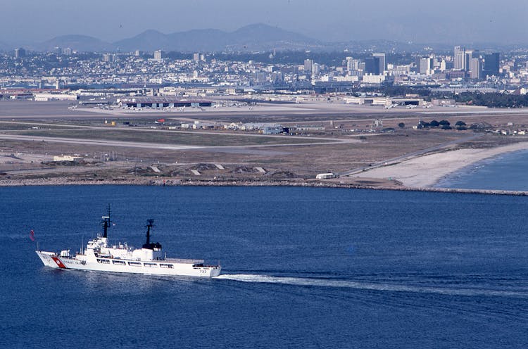 White Ship On Water