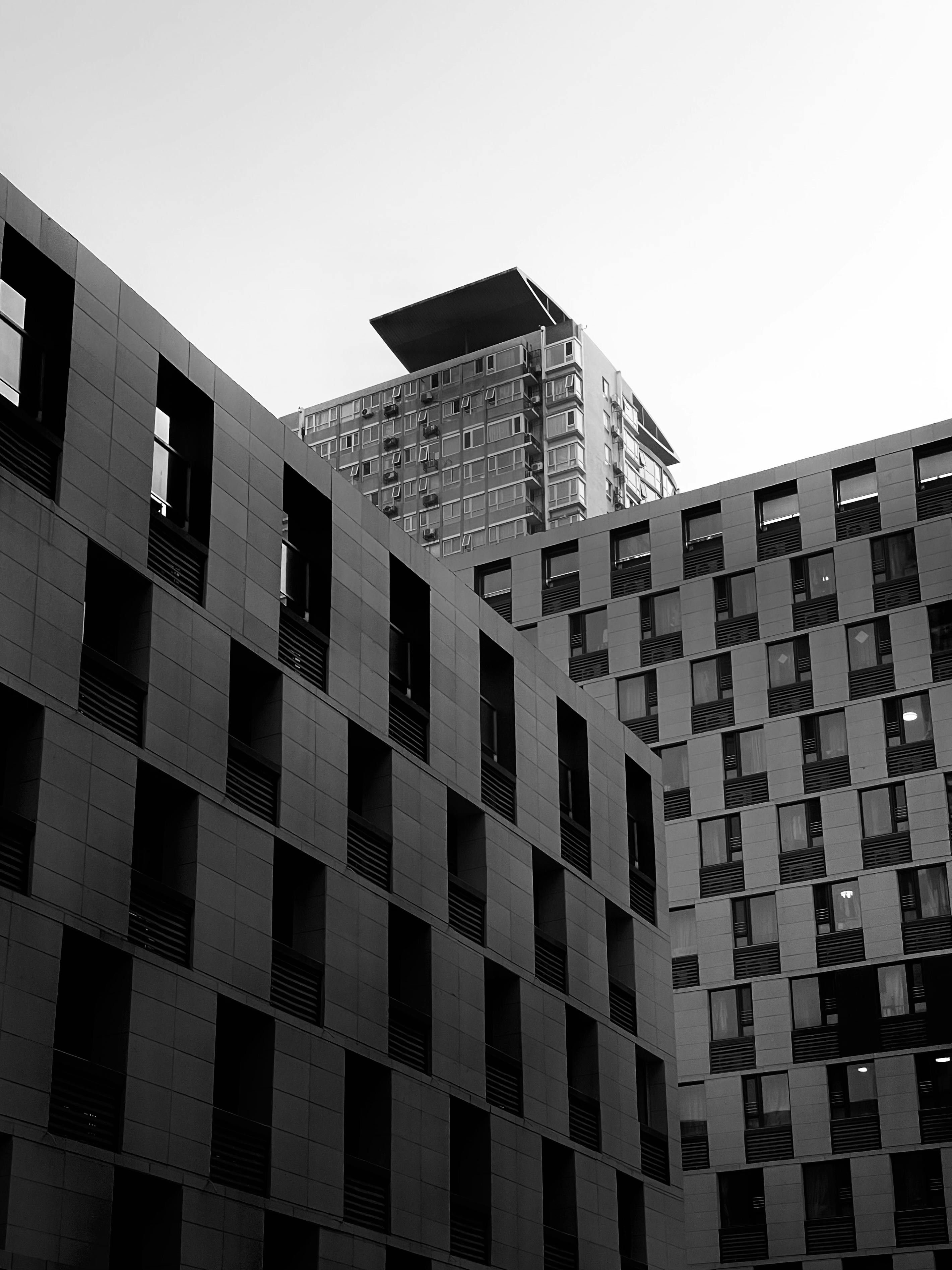 Buildings In Black And White · Free Stock Photo