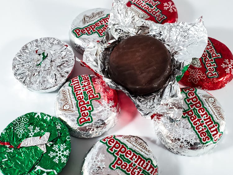 Chocolates Wrapped In Foil