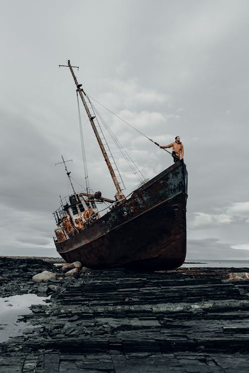 Shipwreck on the Rock Formation