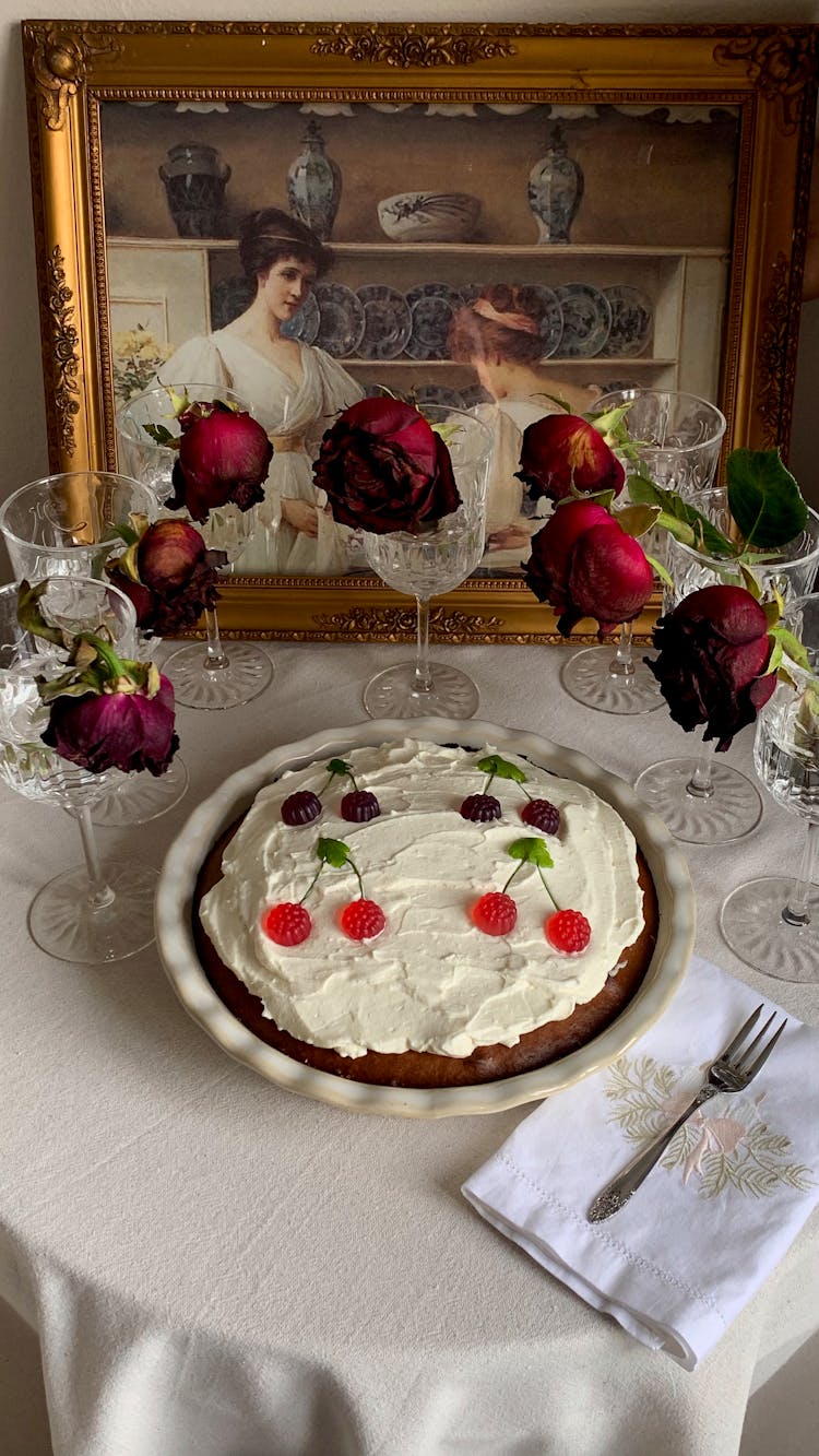 A Cake On A Table 