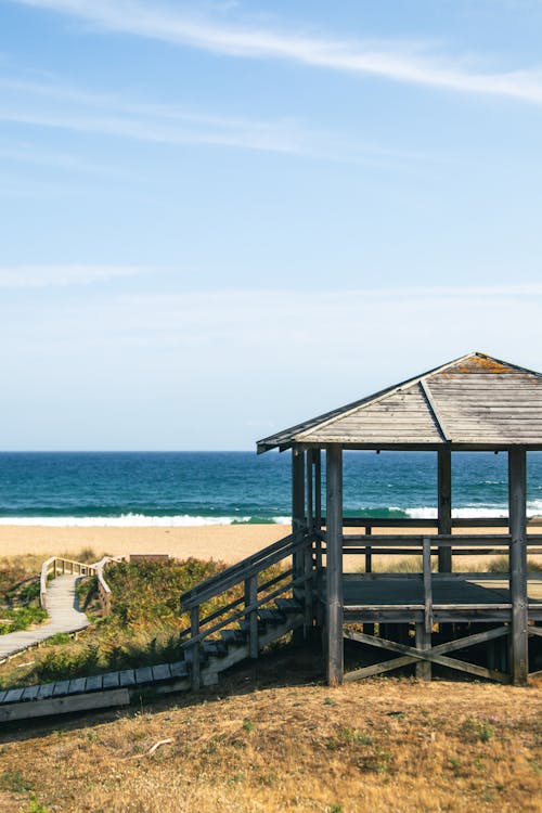 Wooden Gazebo near Shore