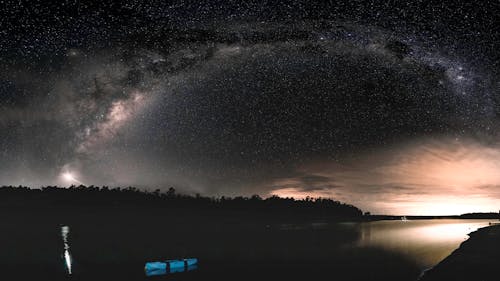 Milky Way in Night Sky Filled with Stars