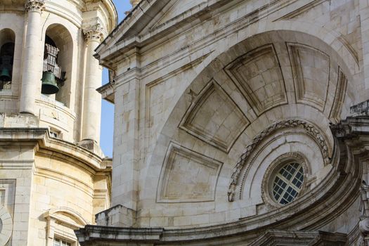 Marble Church Building Beside a Bell Tower