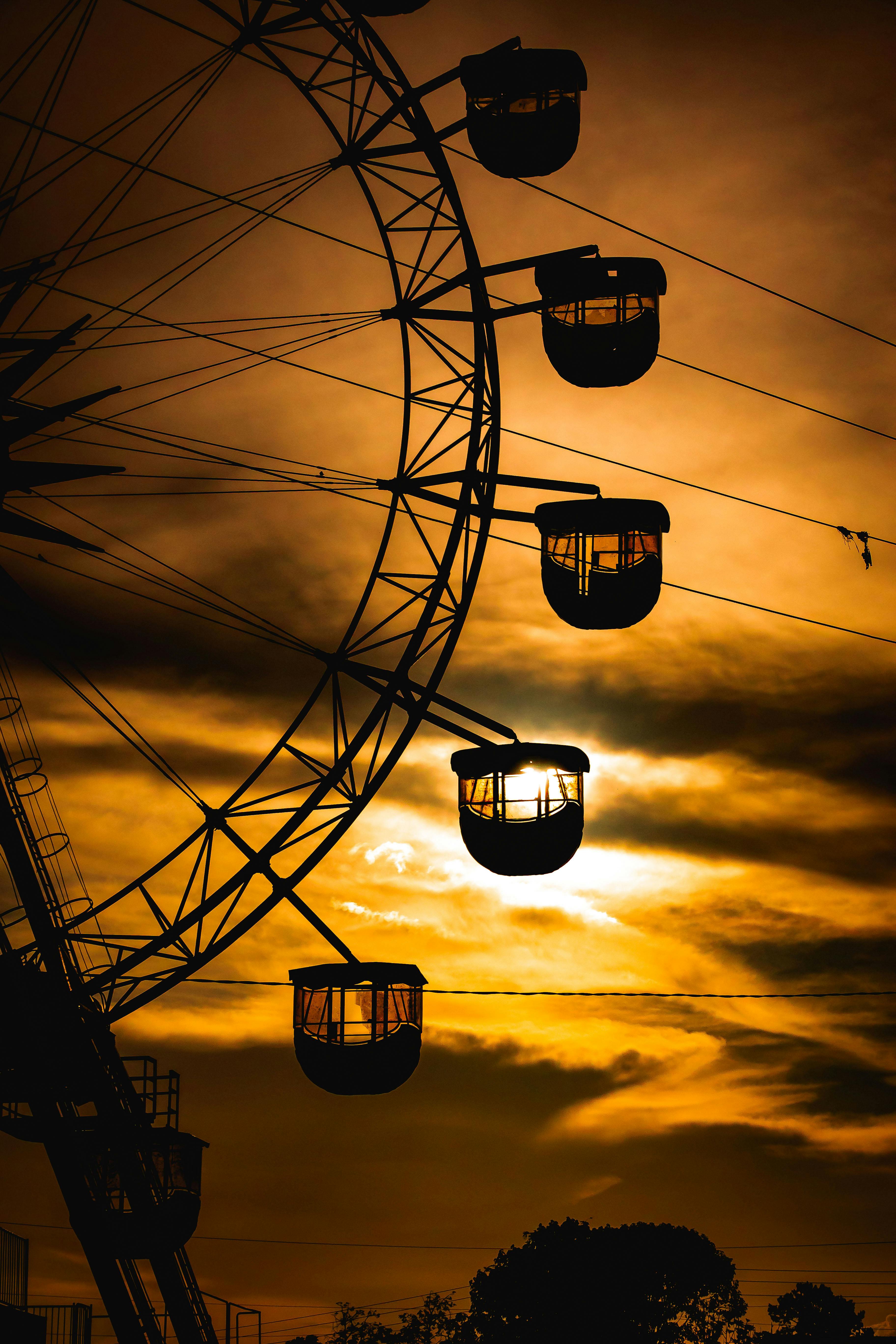 ferris wheel silhouette