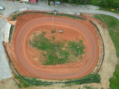 Racetrack Drone shots in East Tennessee