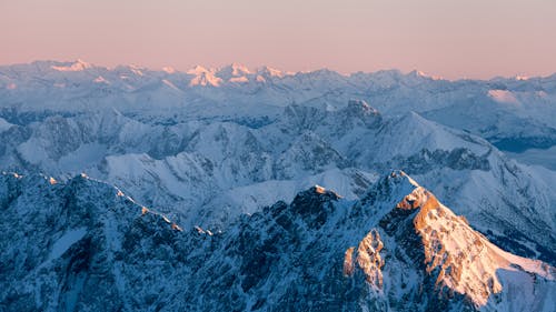 Mountains Covered with Snow