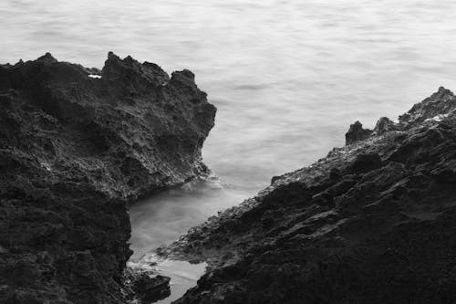 Darmowe zdjęcie z galerii z czarno-biały, morze, natura