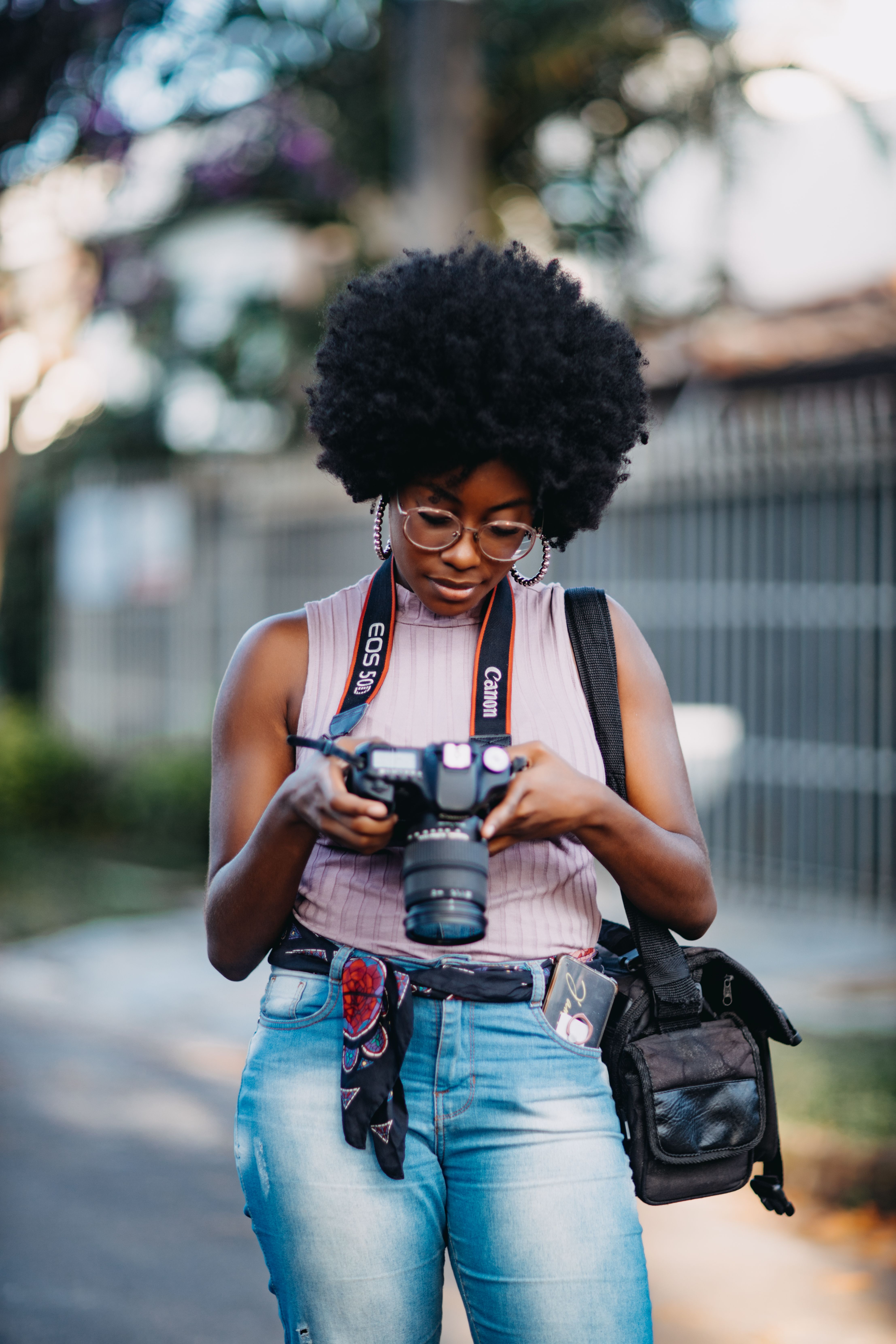 Woman with Camera · Free Stock Photo