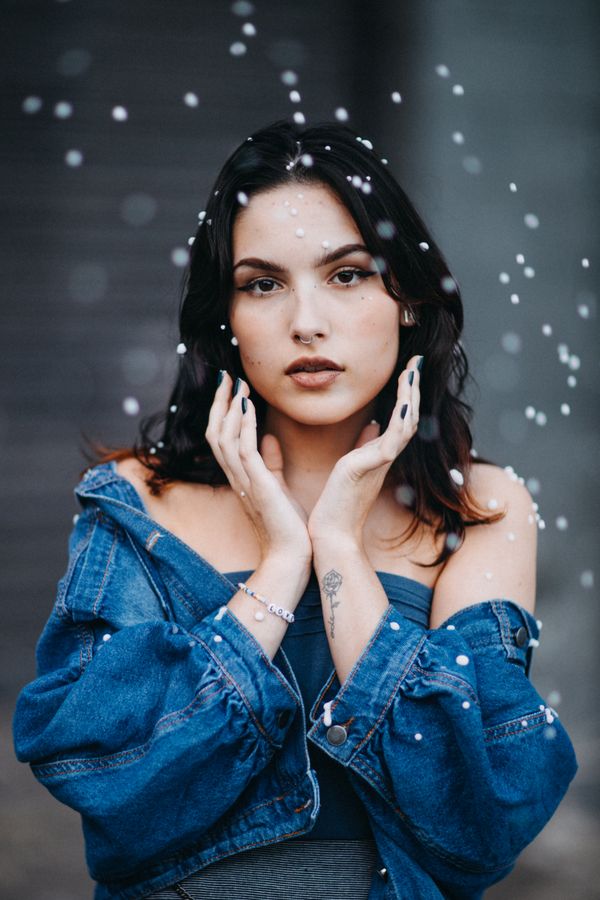 Denim-on-Denim Winter Look