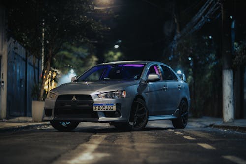 Mitsubishi Lancer at Night