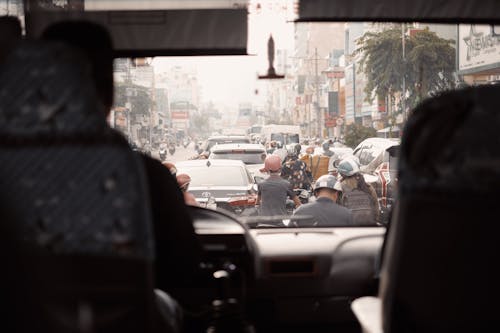 Free Motor Vehicles on the Road Stock Photo