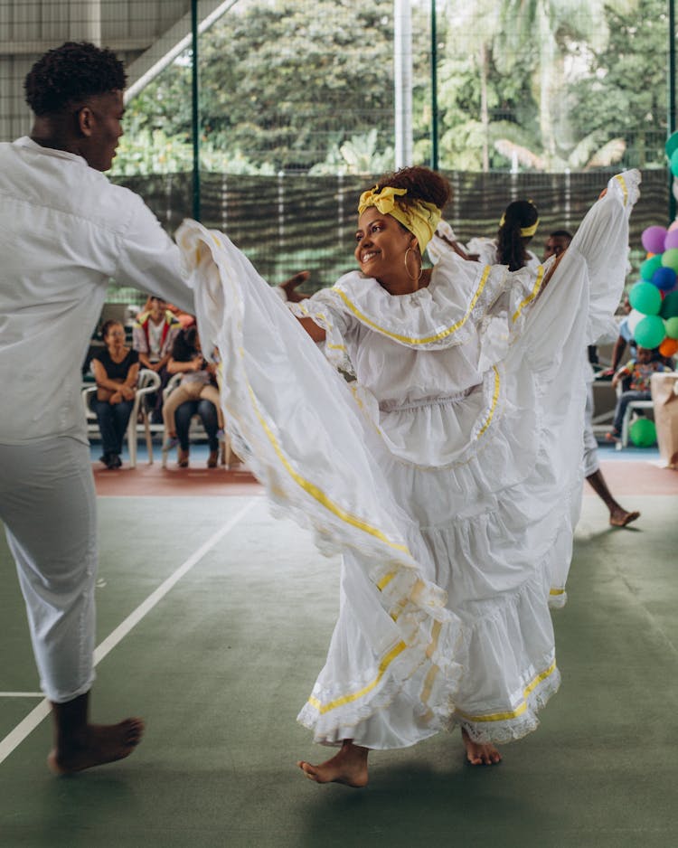 People Performing Traditional Dance