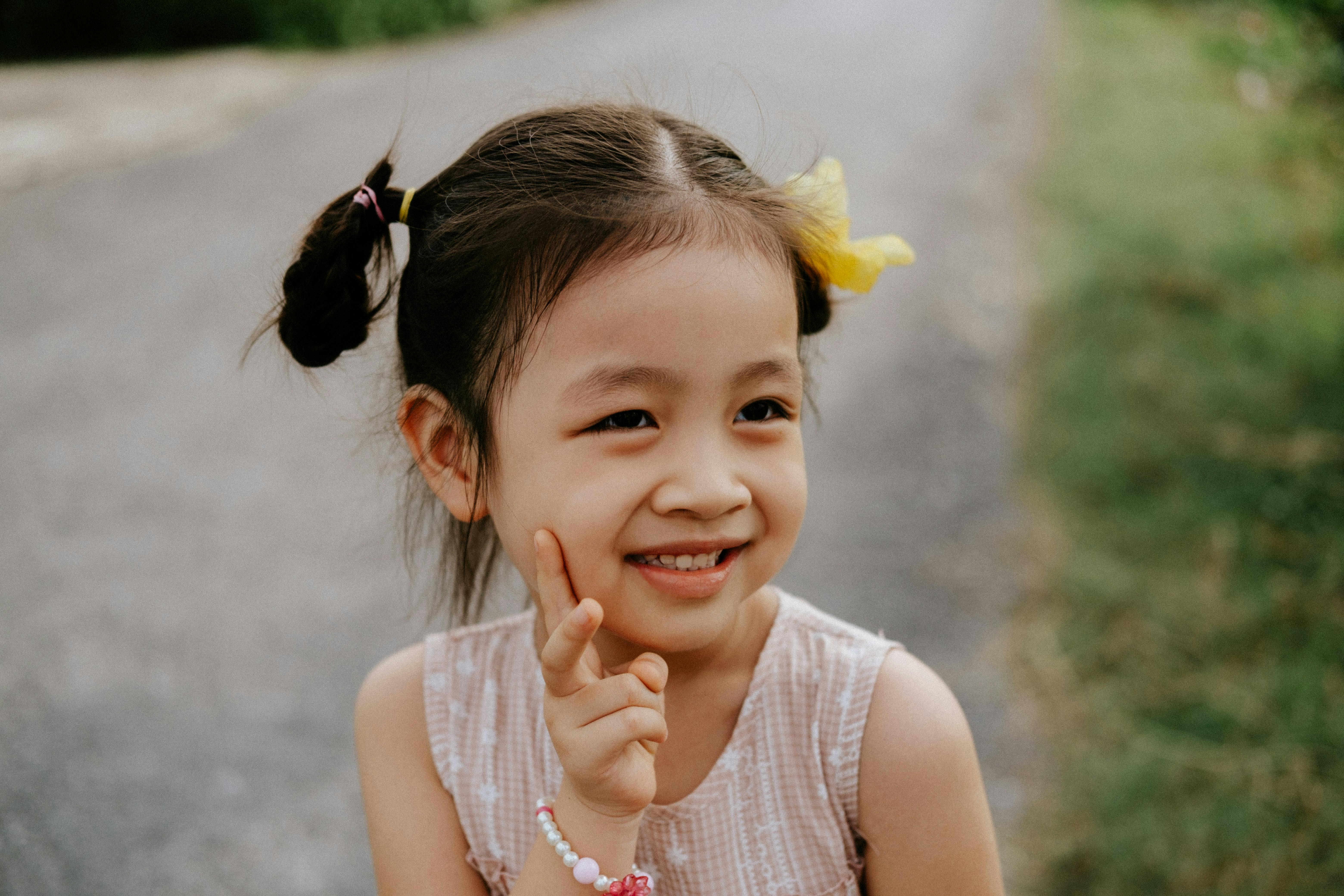 close up photo of a girl