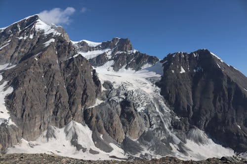 Free view on the glacier Stock Photo
