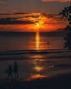 Seychelles sunset from Beau Vallon Bay